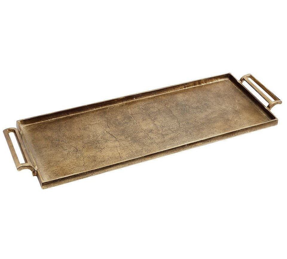 Antiqued Metal Decorative Tray Pottery Barn Australia